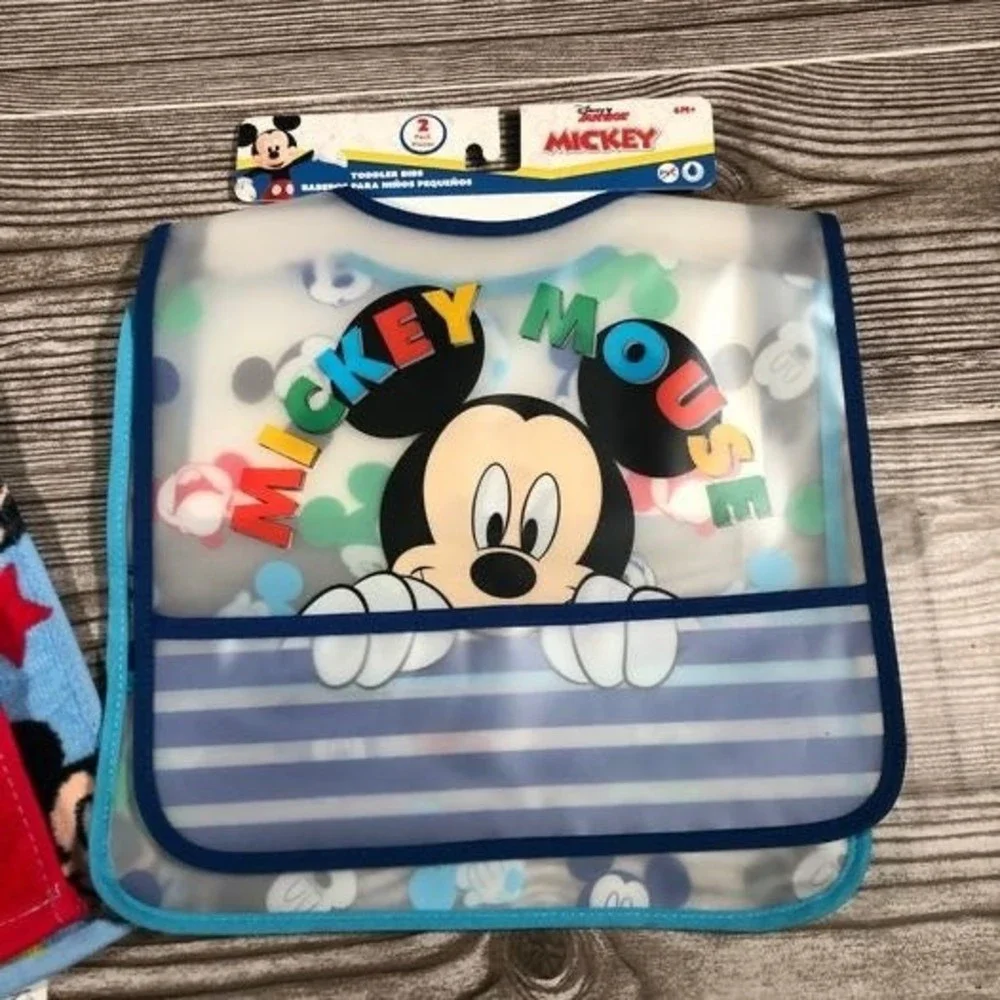 Disney Mickey Mouse bib bundle of (4).   B3